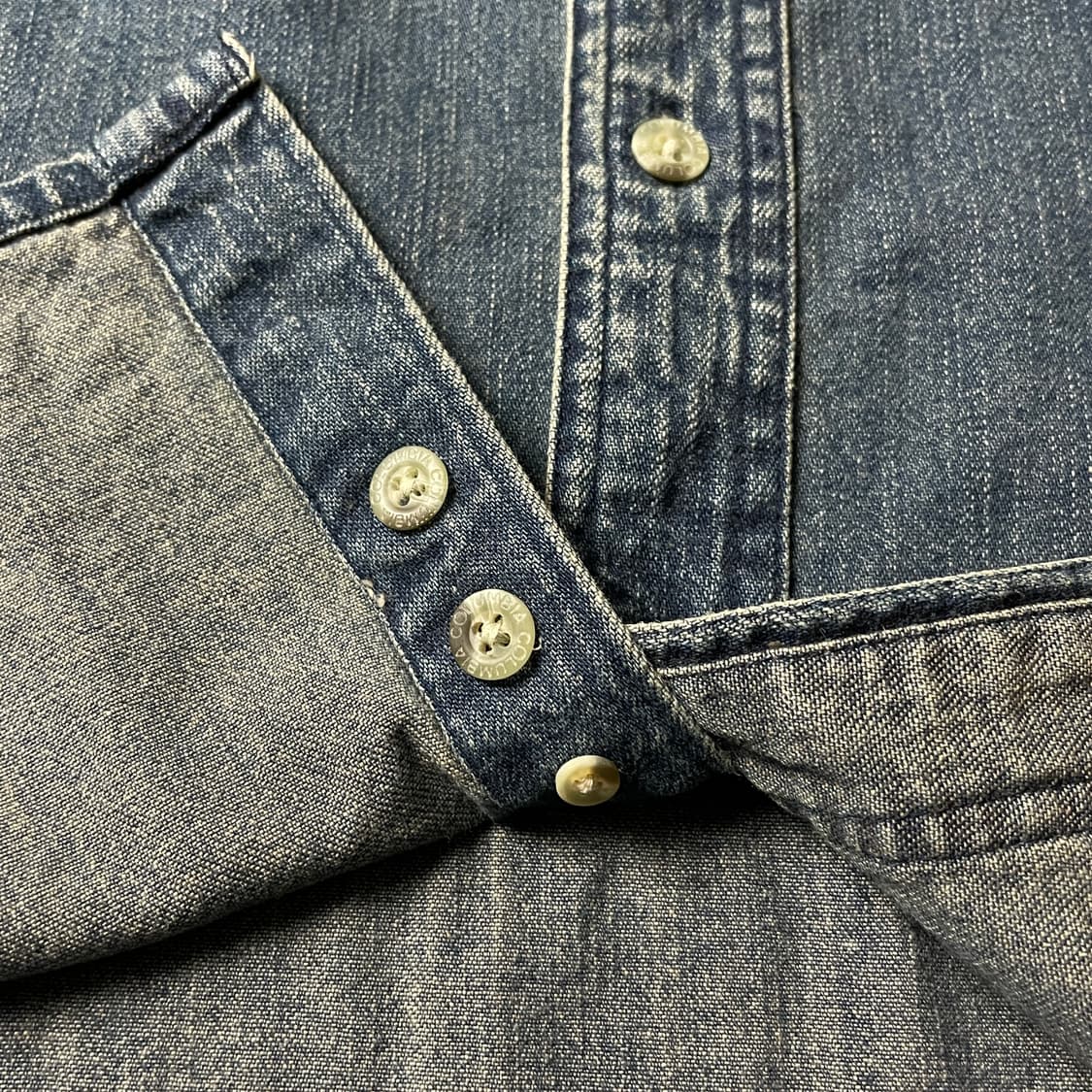 COLUMBIA 00s 컬럼비아 빈티지 코튼 데님 셔츠 A00608 상품이미지8