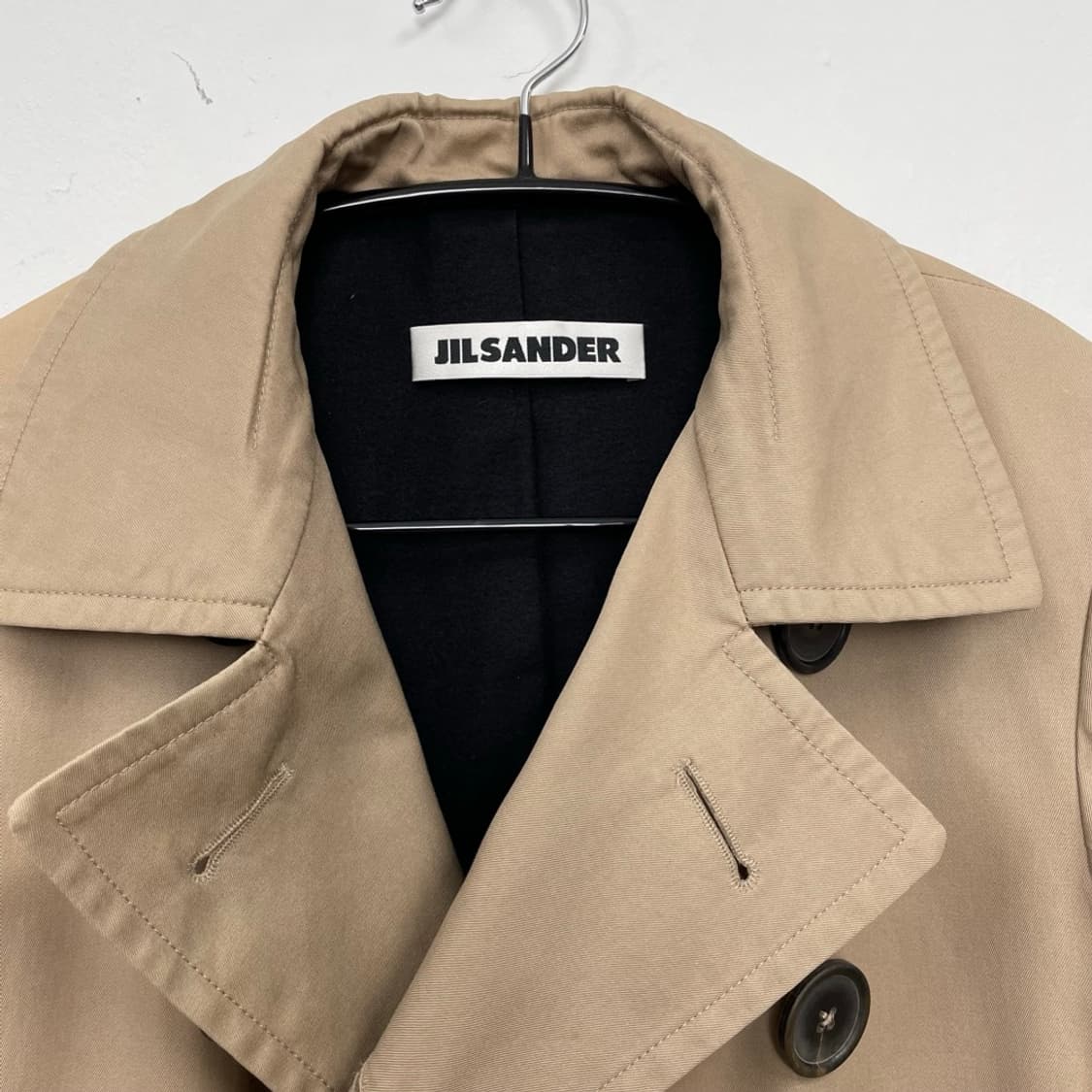 질샌더 JIL SANDER 베이지 더블브레스티드 트렌치코트 36 상품이미지2