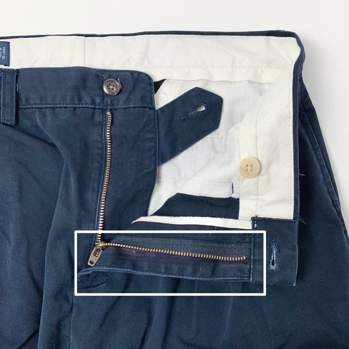 [32/정품] 폴로 랄프로렌 투턱 네이비 남성 치노팬츠
 상품이미지4