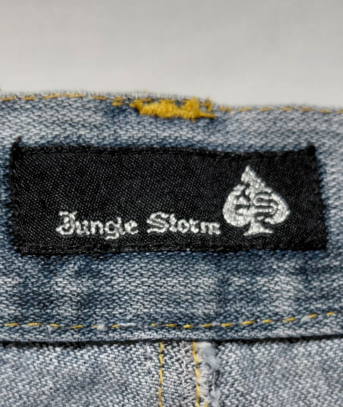 ​[M] 정글스톰(Jungle Storm) Y2K 그래픽 롤업 데님 팬츠 상품이미지4