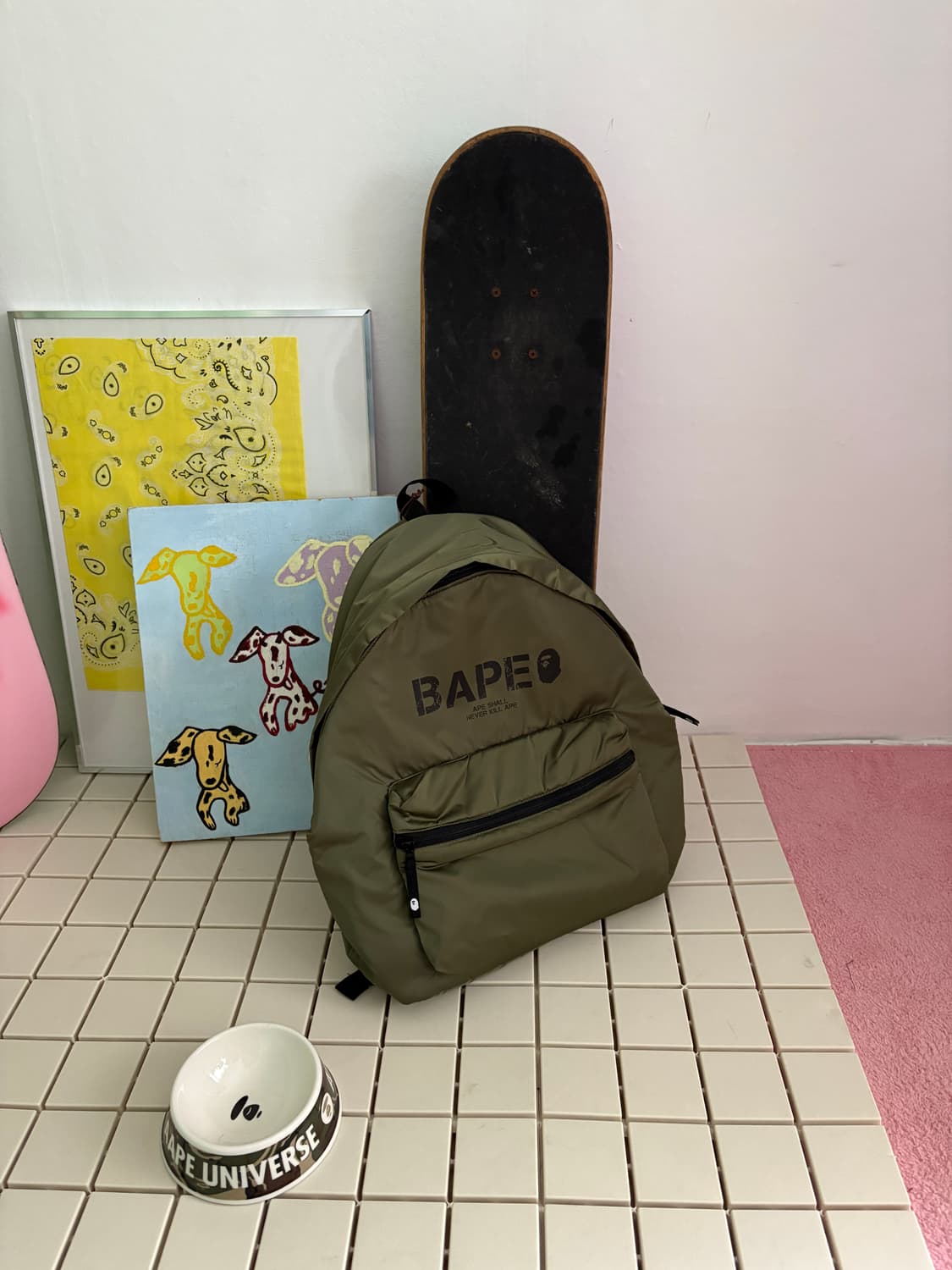 베이프 카키론백팩 상품이미지4