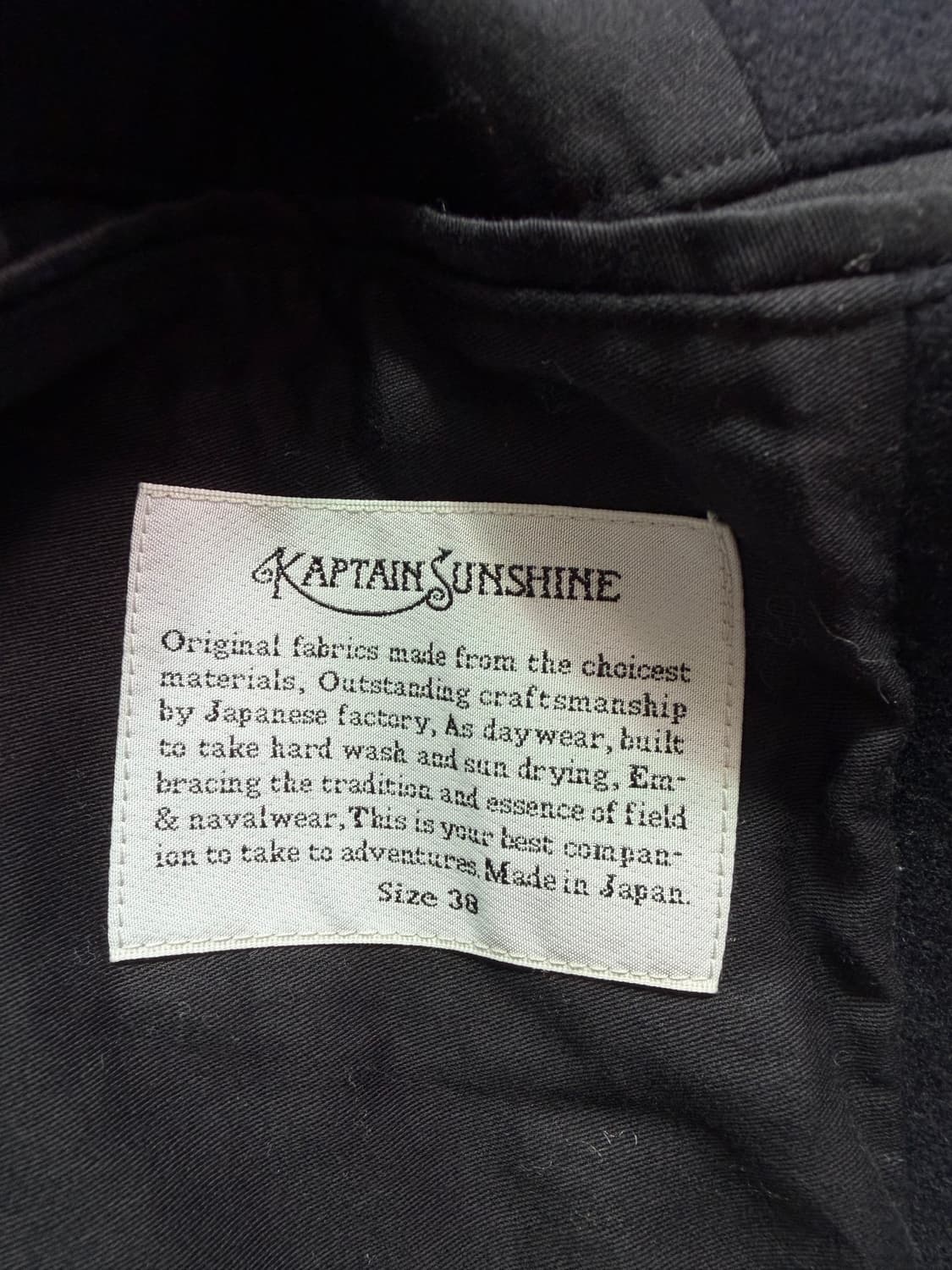 캡틴선샤인 트래블러 코트 38사이즈 21FW 네이비 상품이미지6