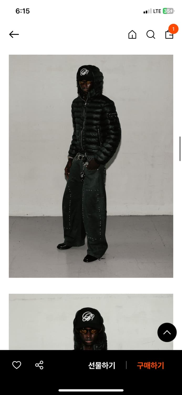 배드블러드 바이퍼 라이트웨이트 후드푸퍼 m사이즈 상품이미지3