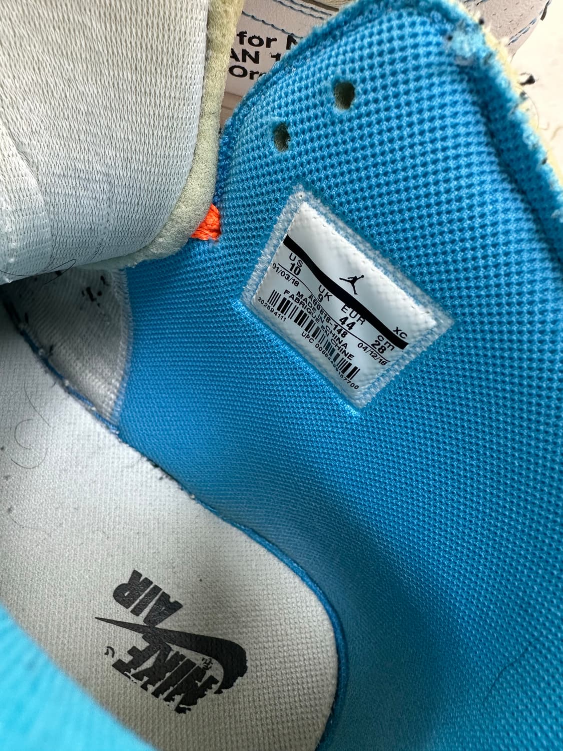 오프화이트 조던 UNC (280) 상품이미지5