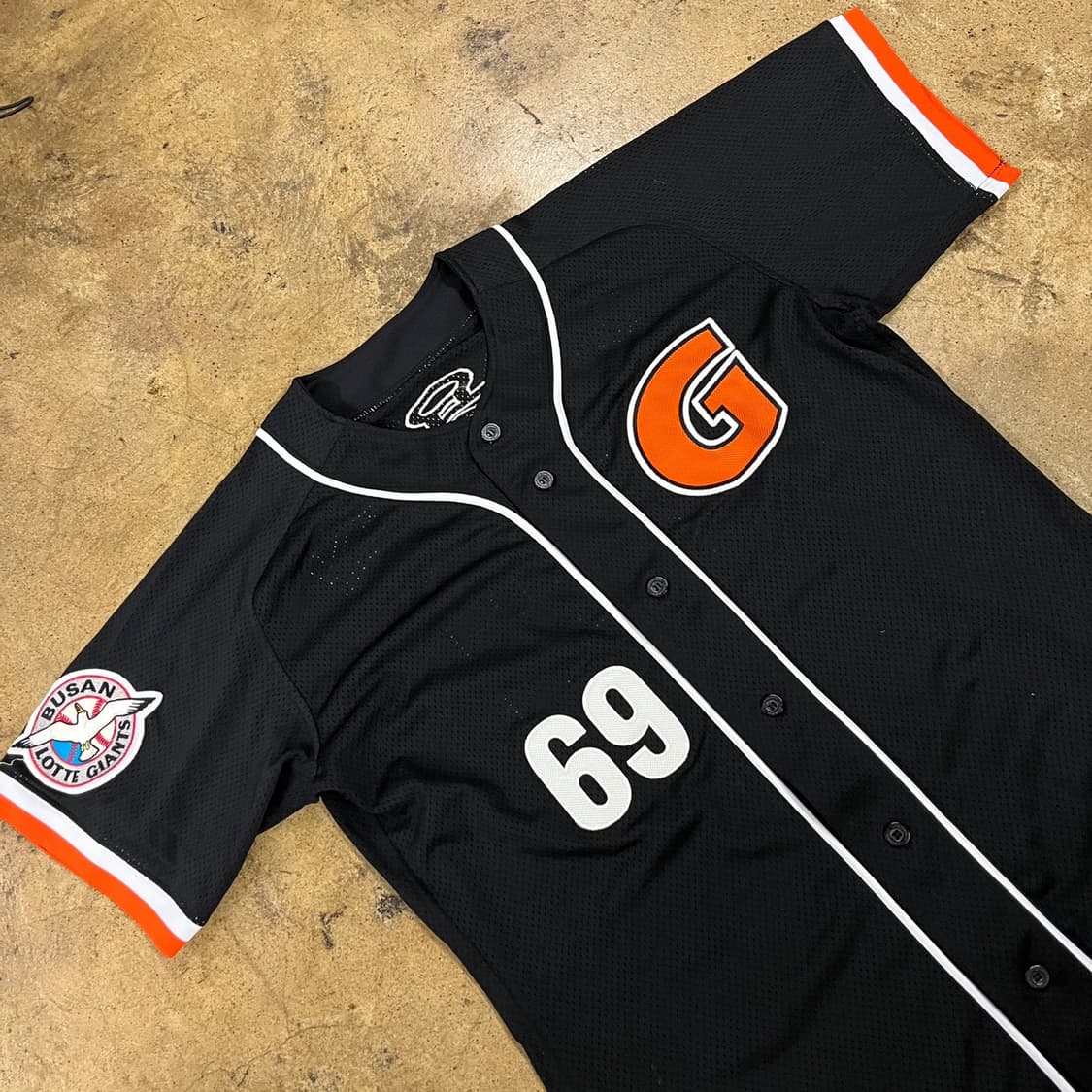 [OS] 부산 롯데 자이언츠 검정색 야구 유니폼 69 김용진 b10 상품이미지1