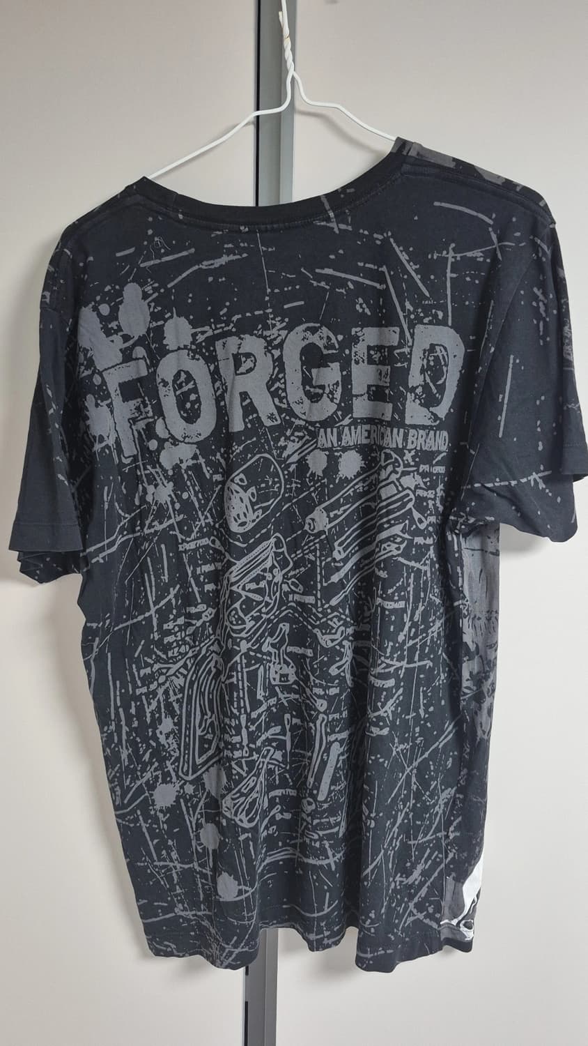 펑크 세트 락시크 y2k 갸루 프린팅 해골 반팔 나시 상품이미지3