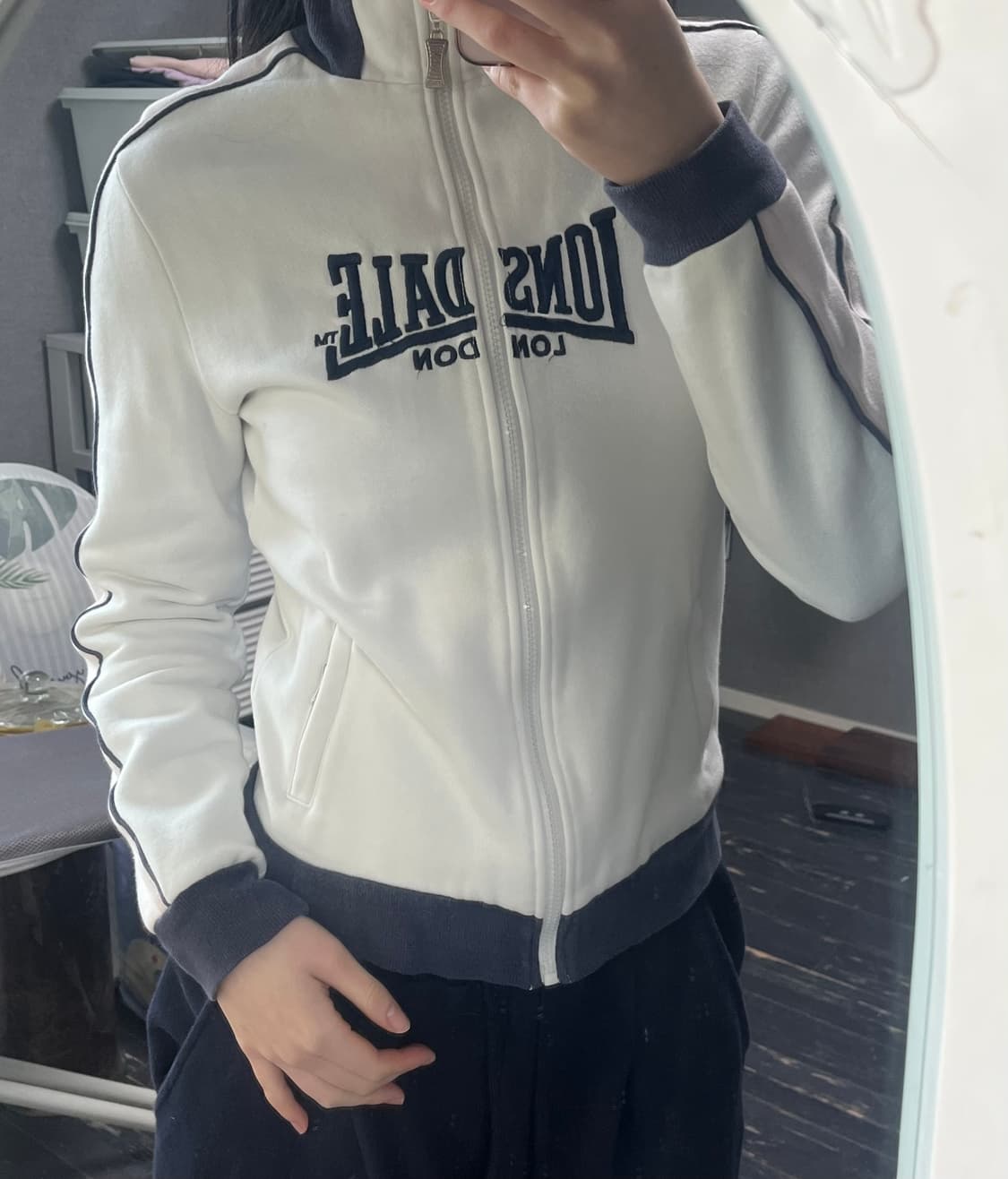 y2k lonsdale pastel hood zip-up 상품이미지3