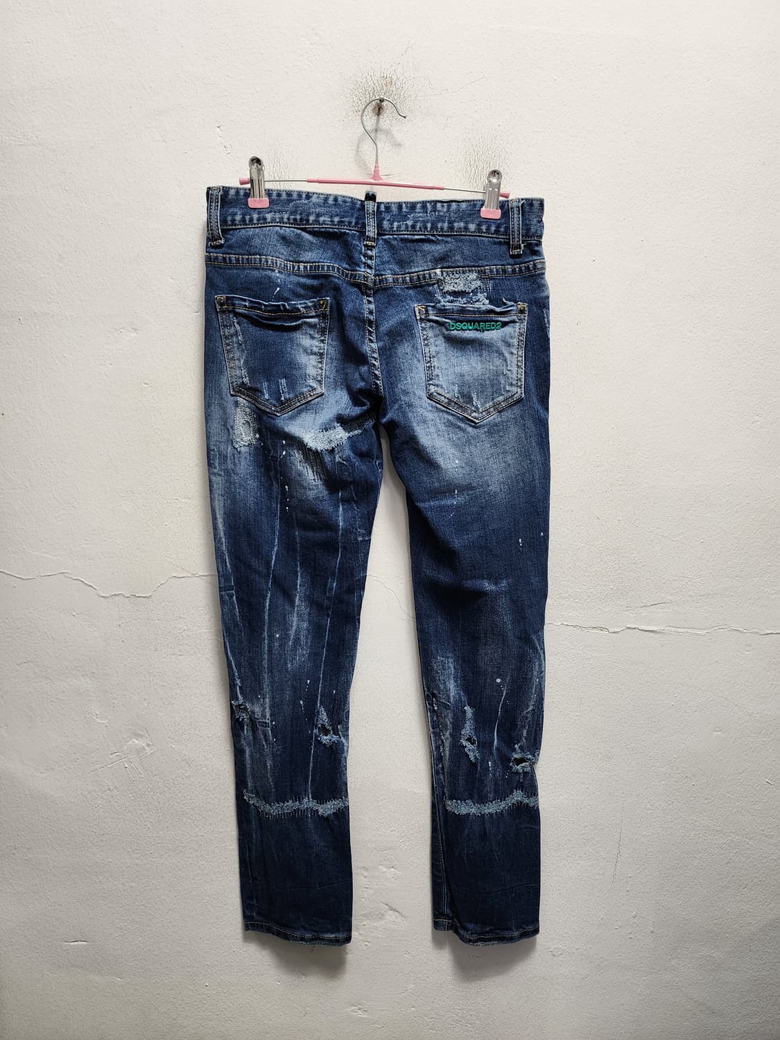 디스퀘어드2 데미지 스틸로고 청바지  상품이미지1