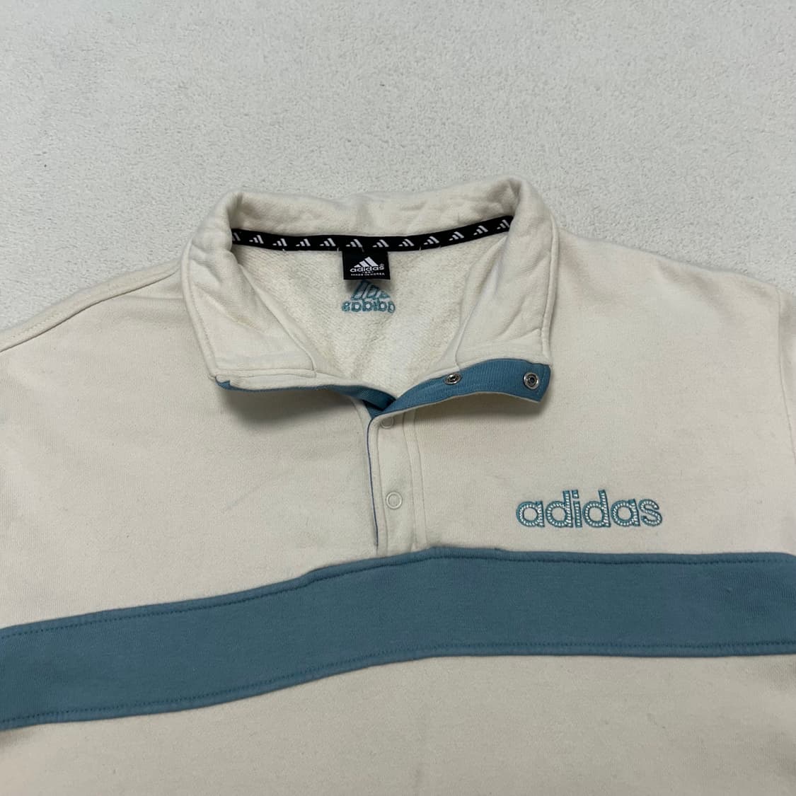 Adidas old school half-button sweatshirt 상품이미지5