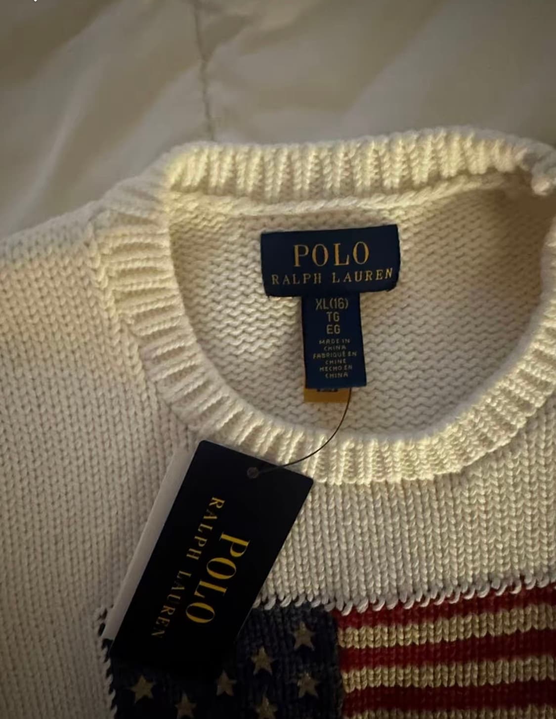 새상품 폴로랄프로렌 성조기니트 폴로걸즈 상품이미지5