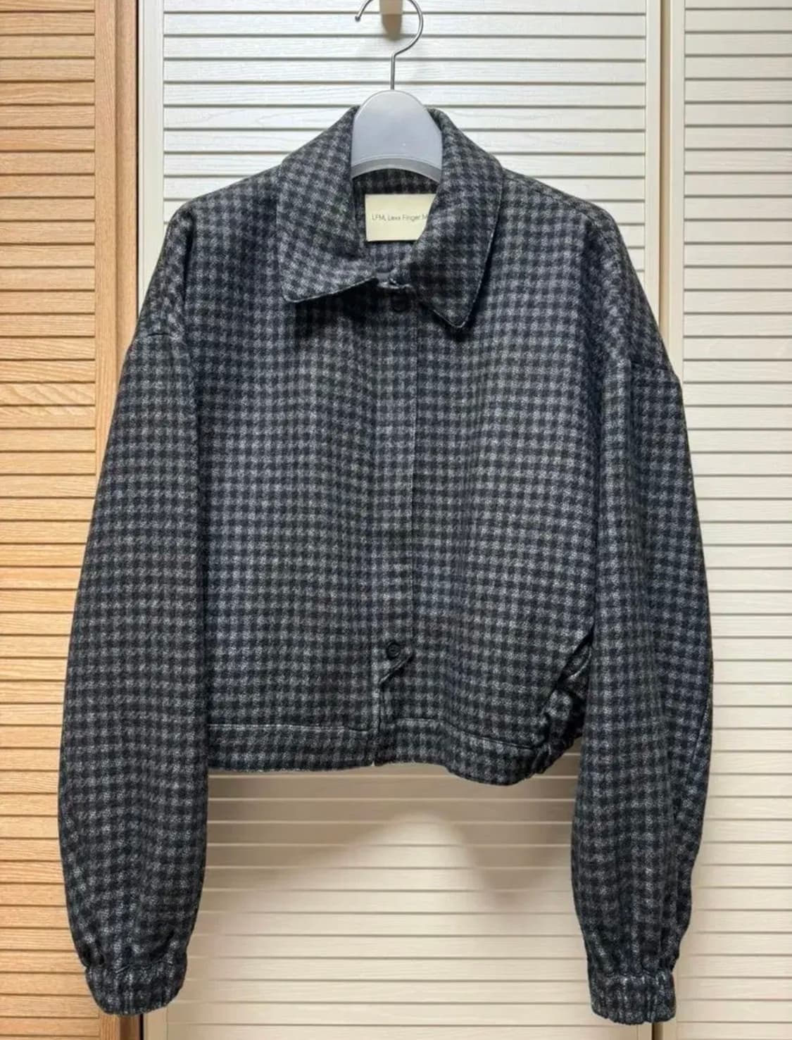 LFM 체크 블루종 상품이미지2