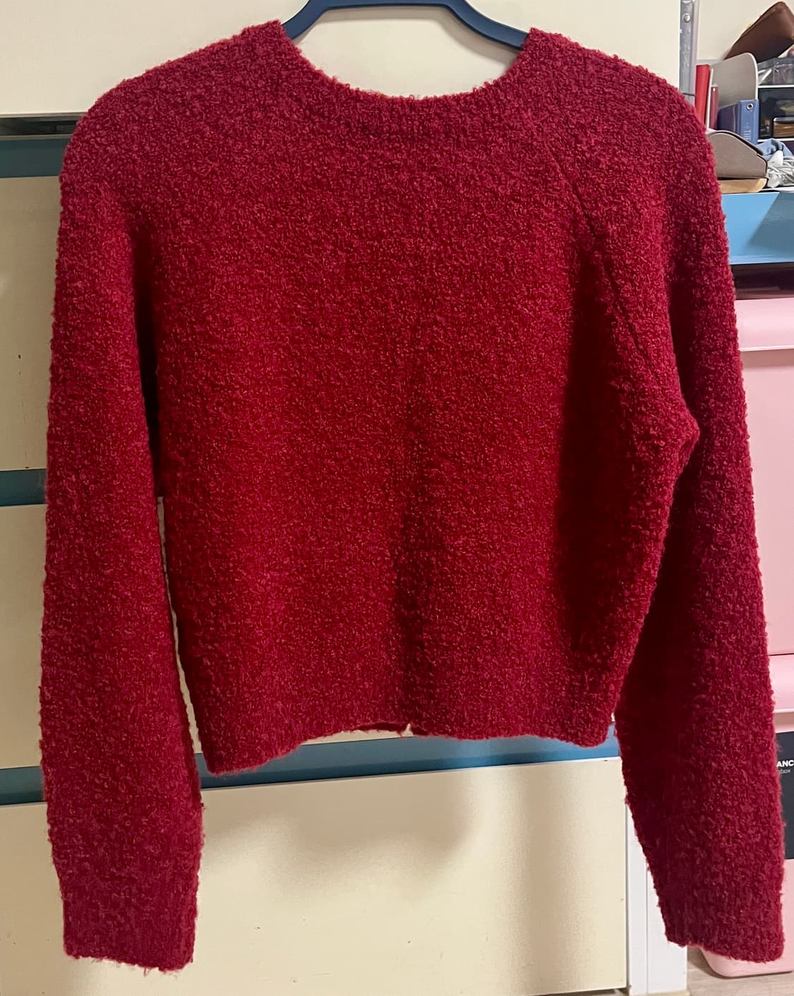 틸아이다이 알파카 캔디 가디건 레드 상품이미지4