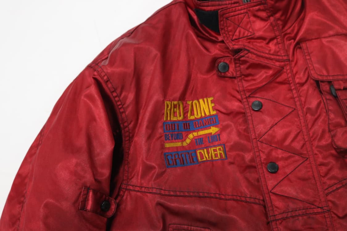 NANKAI 난카이 빈티지 레드존 모터사이클 패딩 자켓 상품이미지3