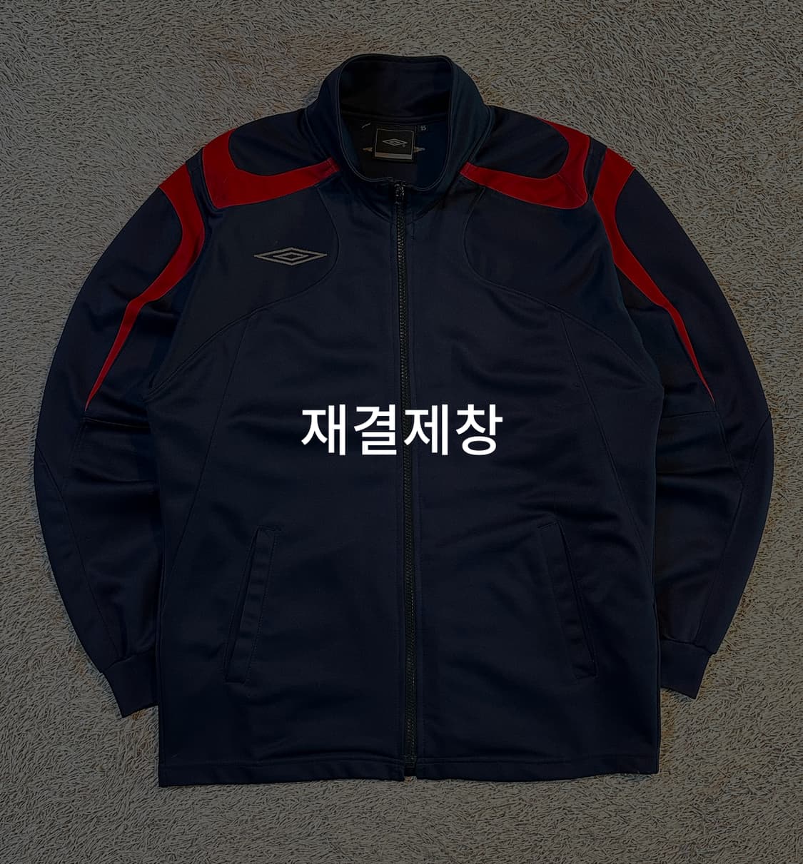 엄브로 UMBRO 올드스쿨 트랙탑 져지 네이비 레드 상품이미지1