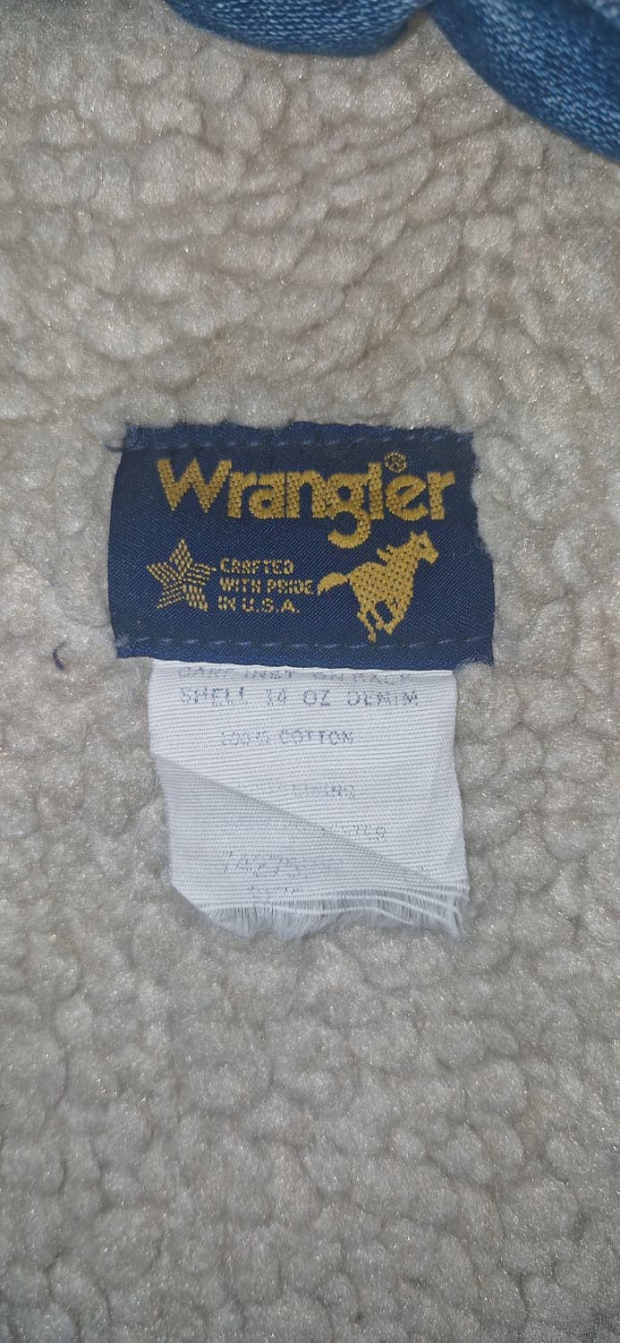 80~90s 미제 생산 랭글러 데님 베스트 상품이미지3