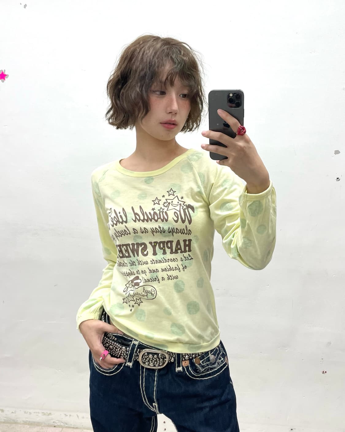 Green Dot Cutie Long Sleeve 상품이미지1