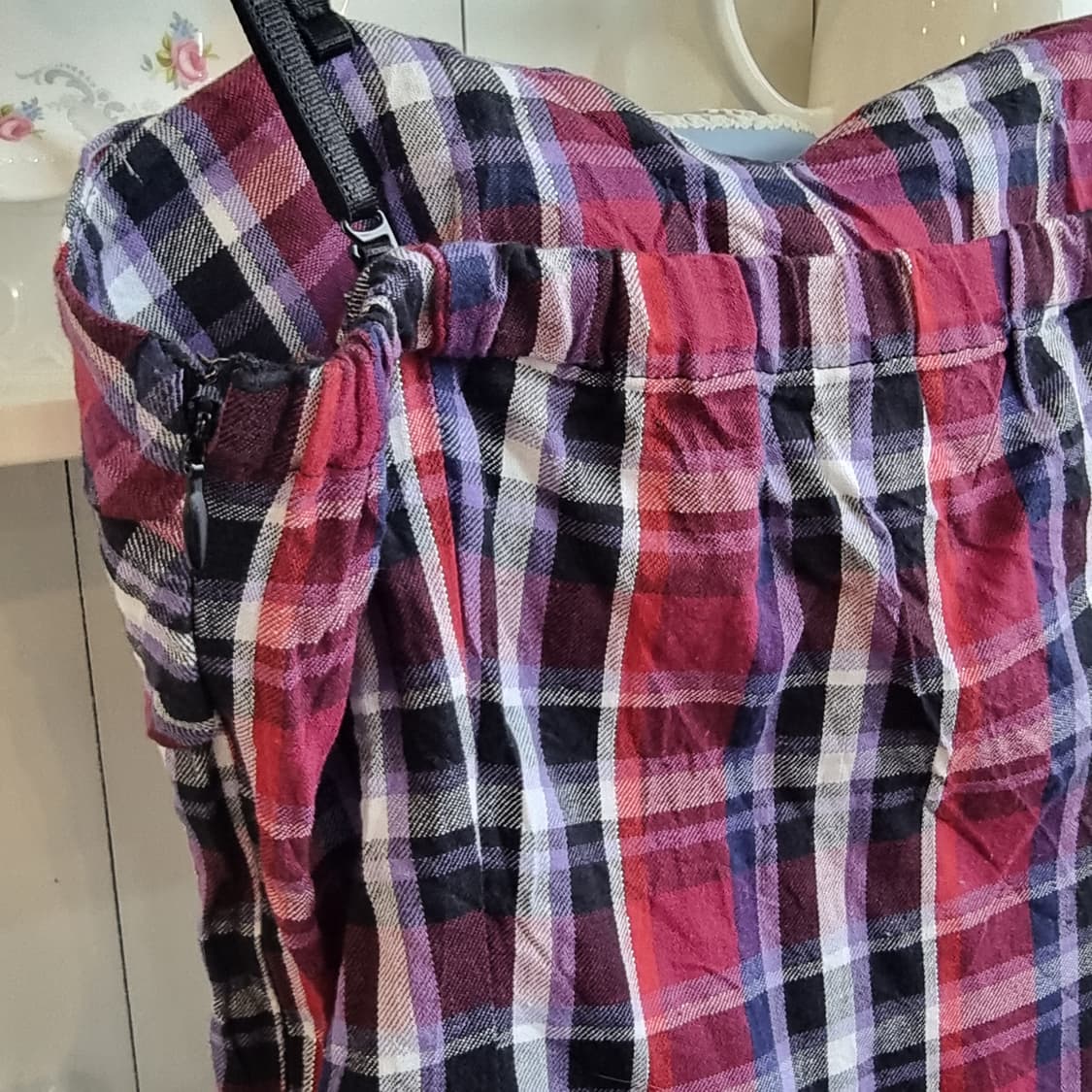 체크 리본 프릴 원피스 상품이미지5