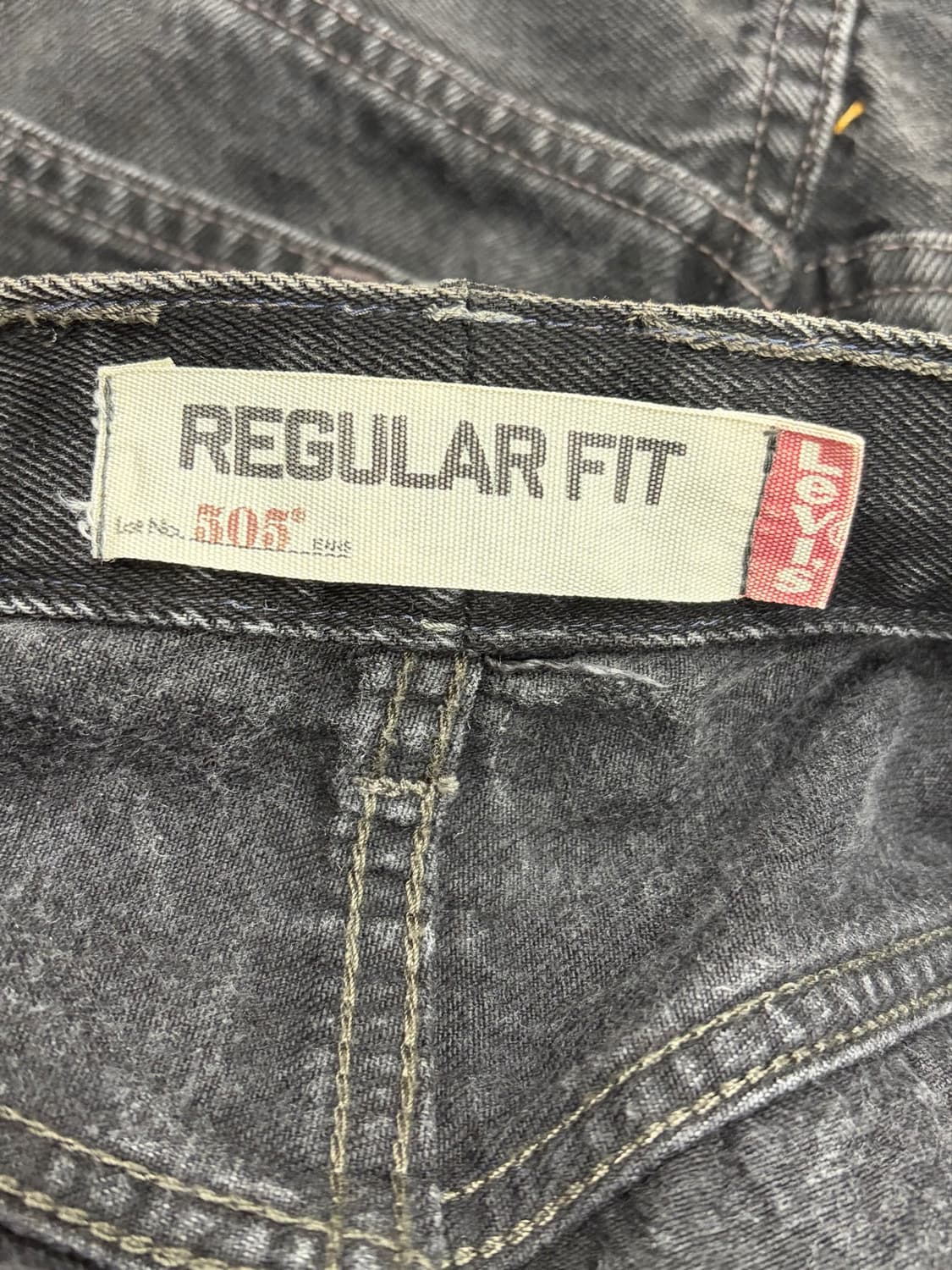 00s 리바이스 Levis 505 블랙 데님 팬츠 상품이미지8