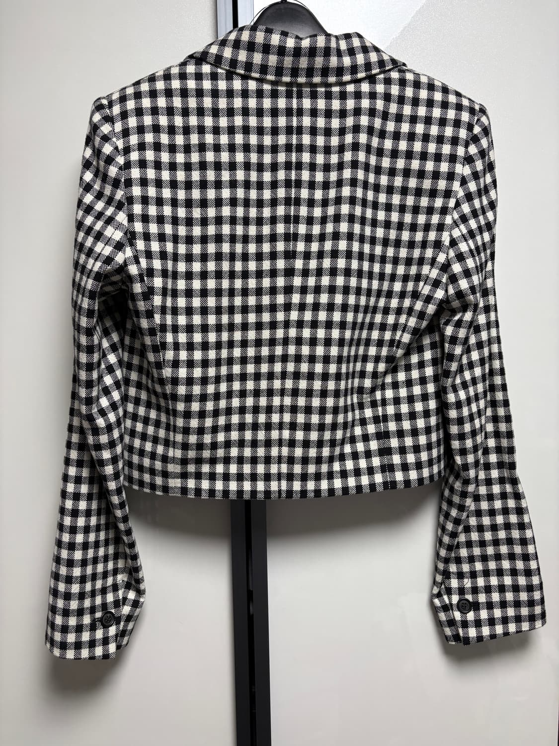 자라 체크 크롭 자켓 상품이미지2