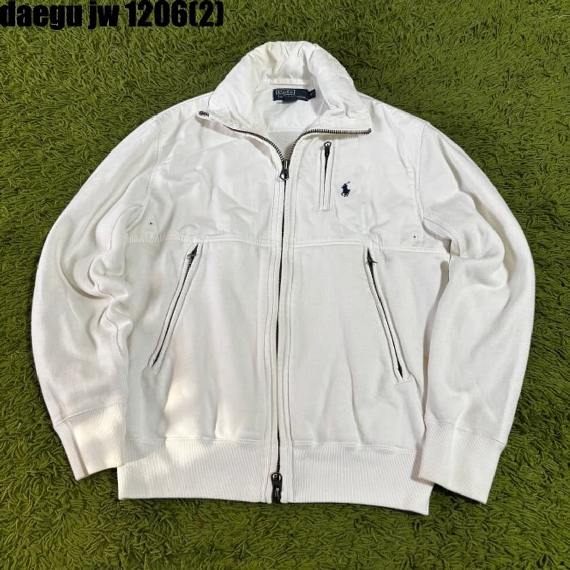 폴로 화이트 투웨이 집업 자켓 상품이미지1