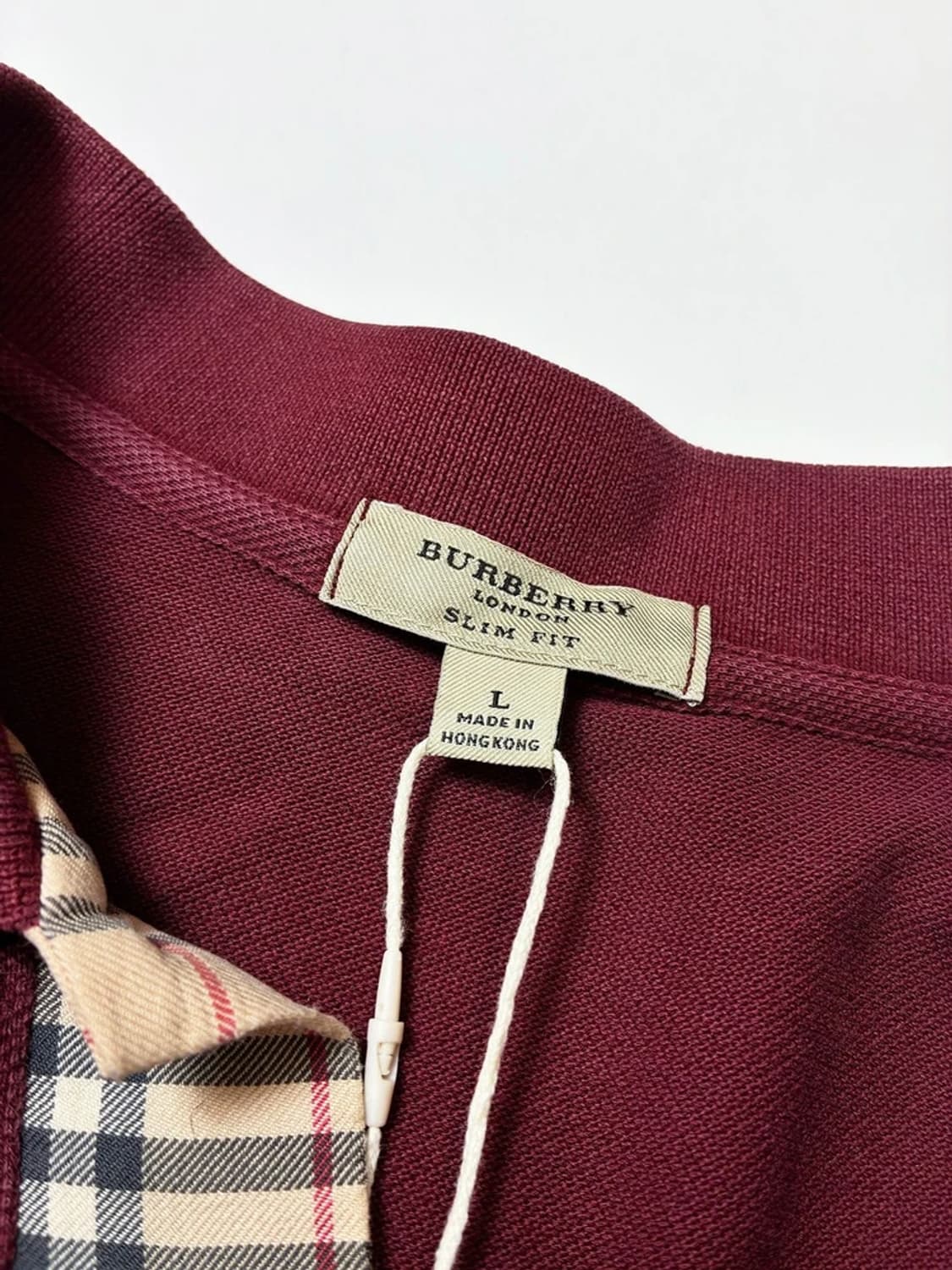 버버리 00's 노바체크 카라 롱슬리브 PN9500 상품이미지6