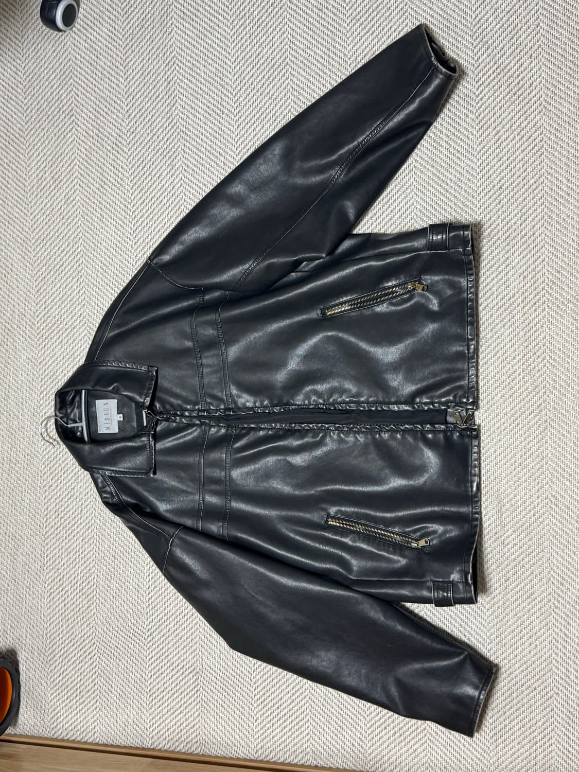 [M]미드선 레더자켓 상품이미지4