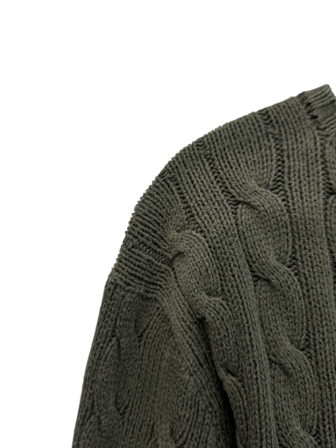 00s 폴로 피마코튼 니트 카키 (L) 상품이미지9