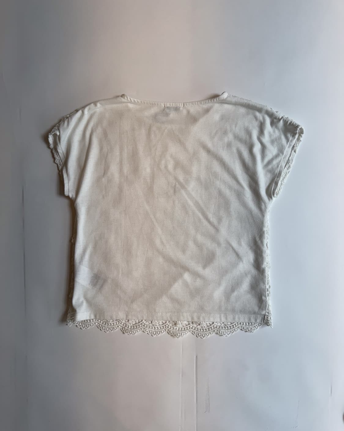 Floral Lace Overlay Top 상품이미지2