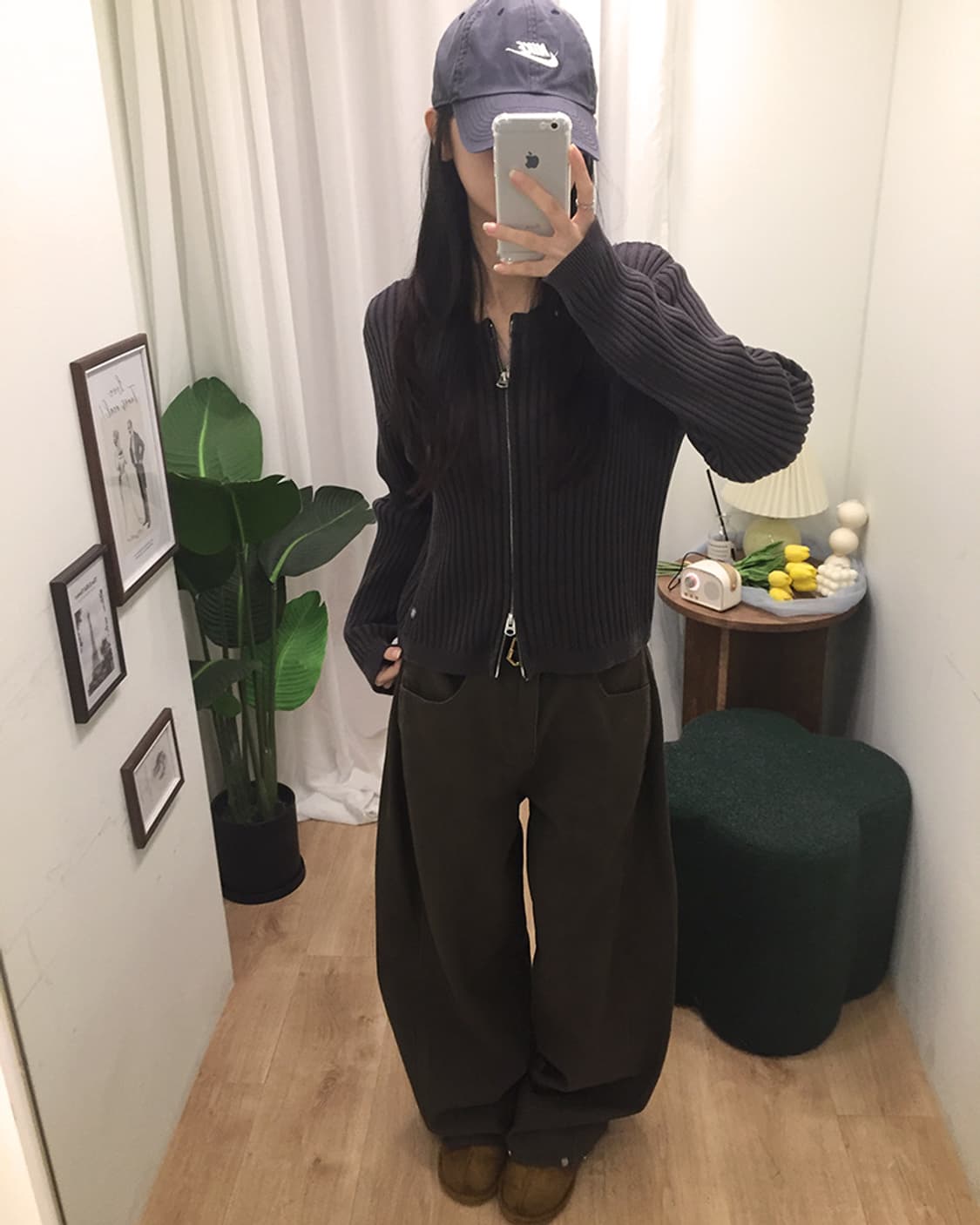 여성 후아유 투웨이 크롭 니트집업 95 상품이미지1