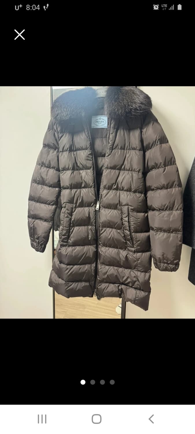 (정품)프라다 여성 롱패딩 브라운 42실용(66~66반) 상품이미지1