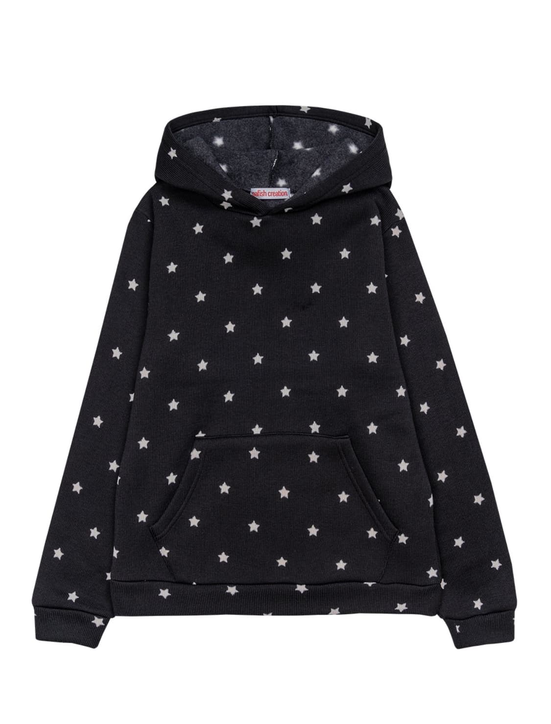 오피쉬 MINI STAR HOODIE 별 후드티 블랙 상품이미지1