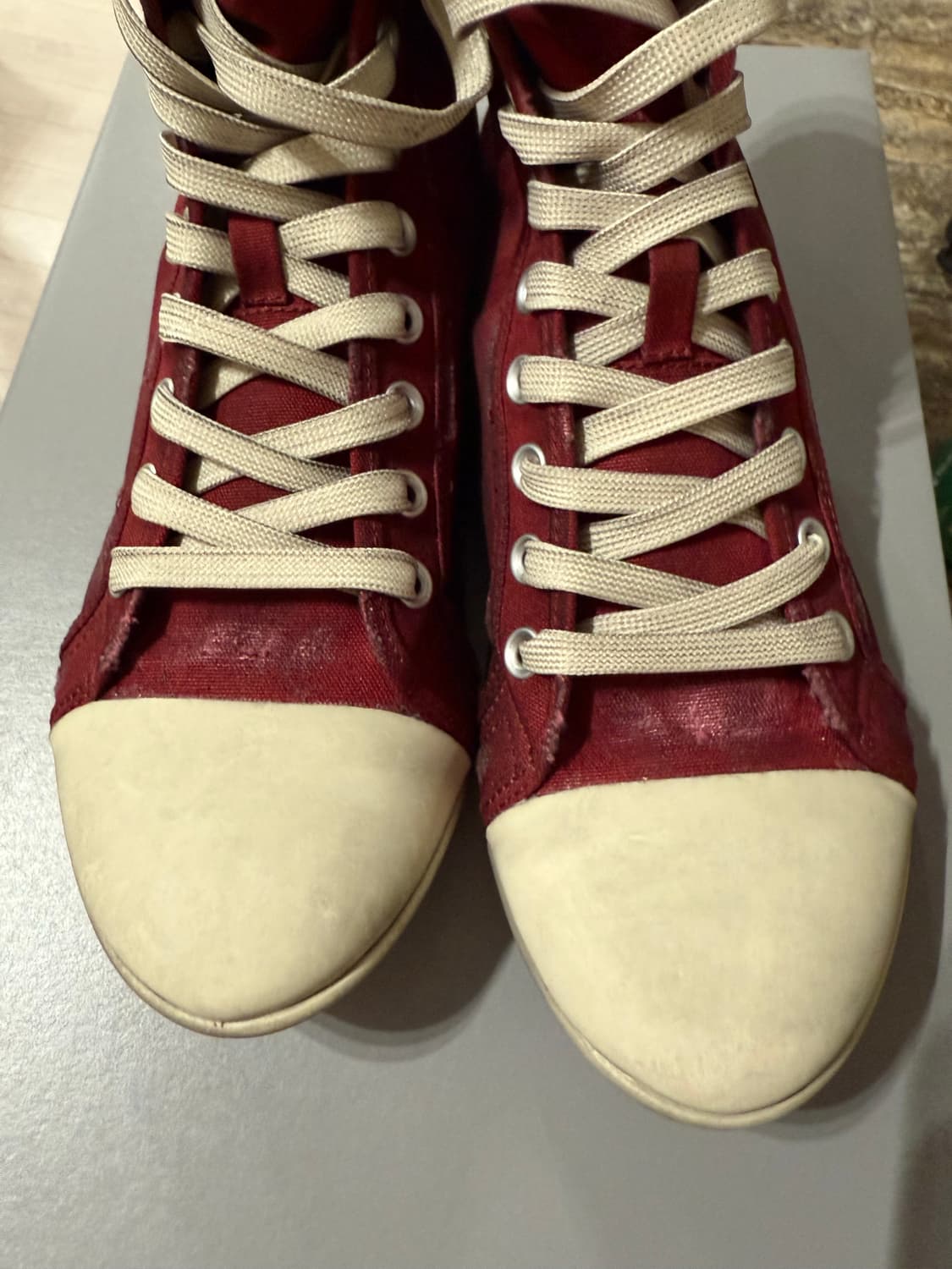 [41] 발렌시아가 파리스 울트라 플랫 하이탑 레드 상품이미지4