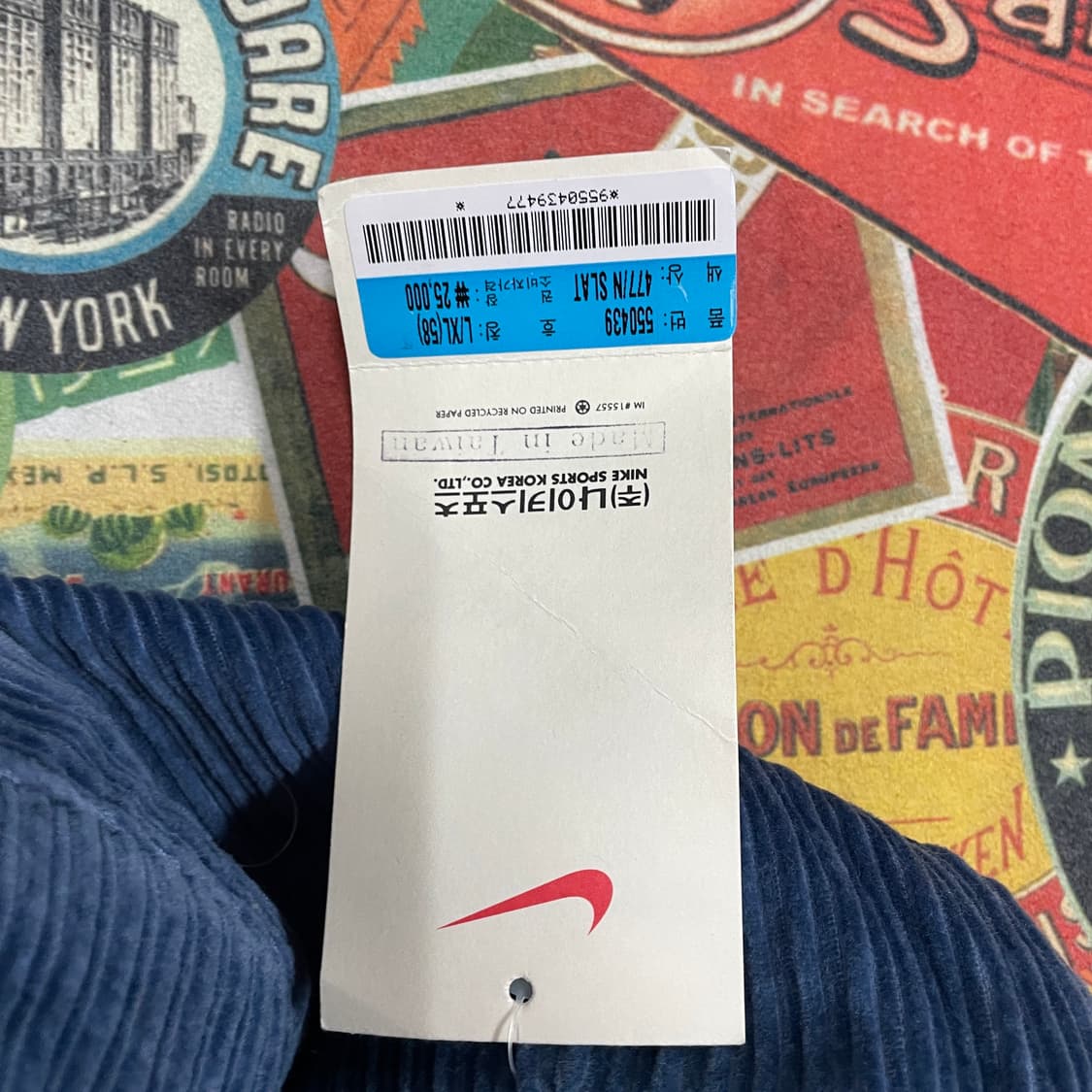 90s 새재품 지코 나이키 뉴스보이 헌팅캡 올드스쿨 베레모 코듀로이 os 상품이미지4