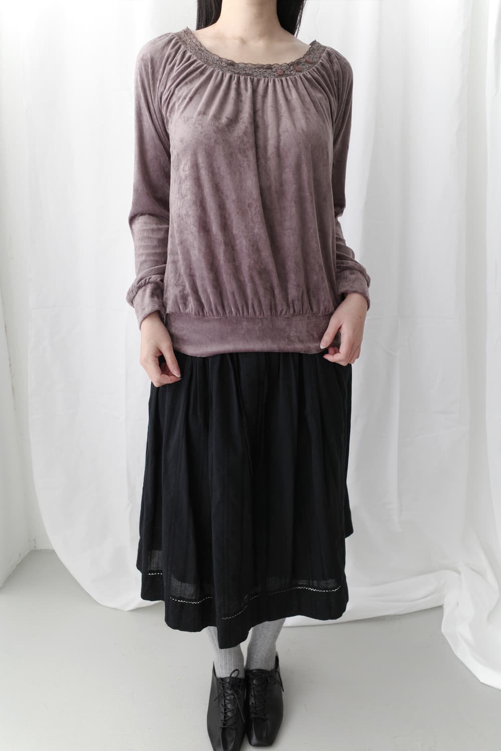 shirring button T  상품이미지5