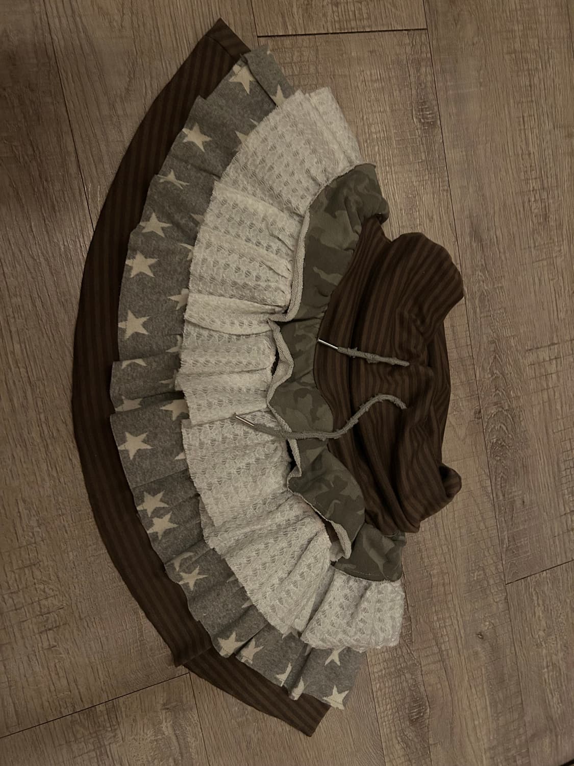 허그.유어스킨 캉캉 레이어드 스커트 브라운 (택있어요) 상품이미지1