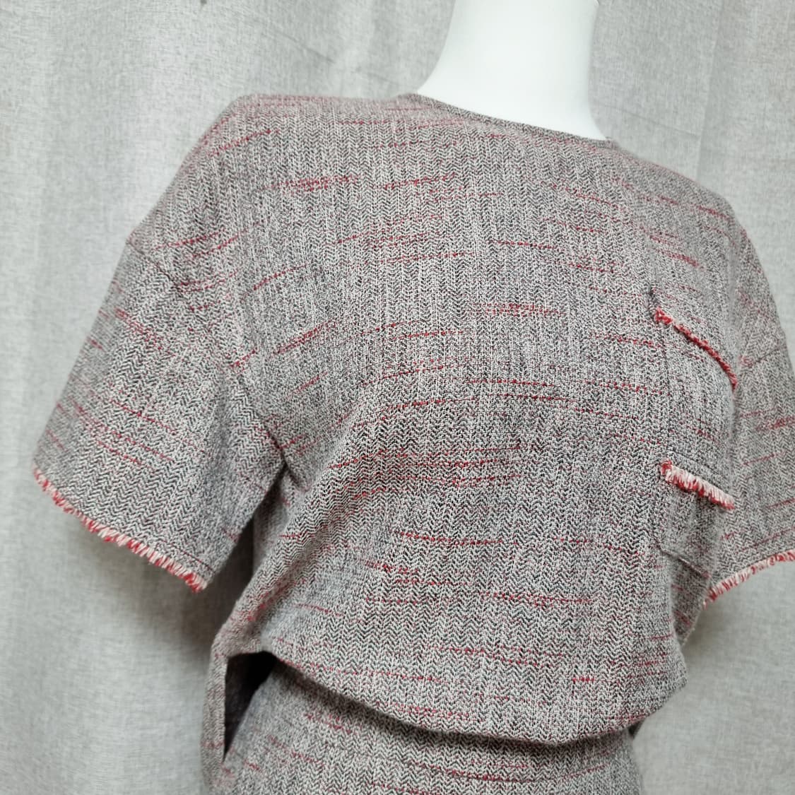 마쥬 maje 트위드짜임 투피스st 원피스 (55) 상태양호 상품이미지2