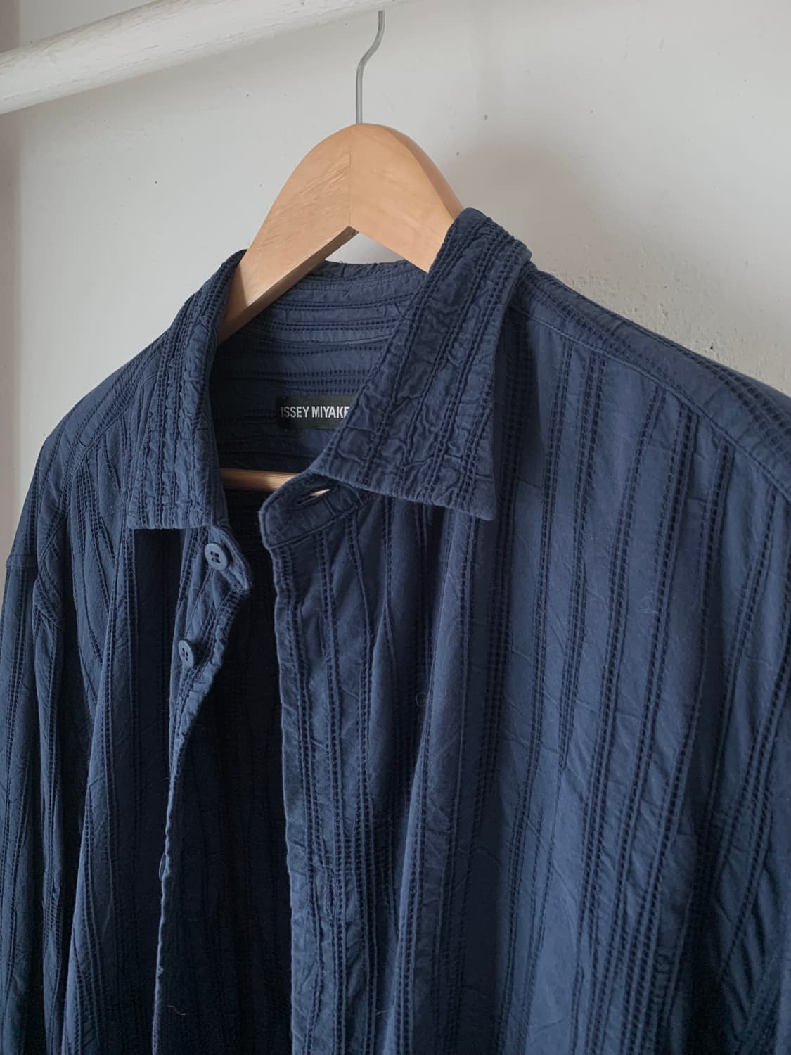 issey miyake men 링클 가공 클링클 셔츠 상품이미지1