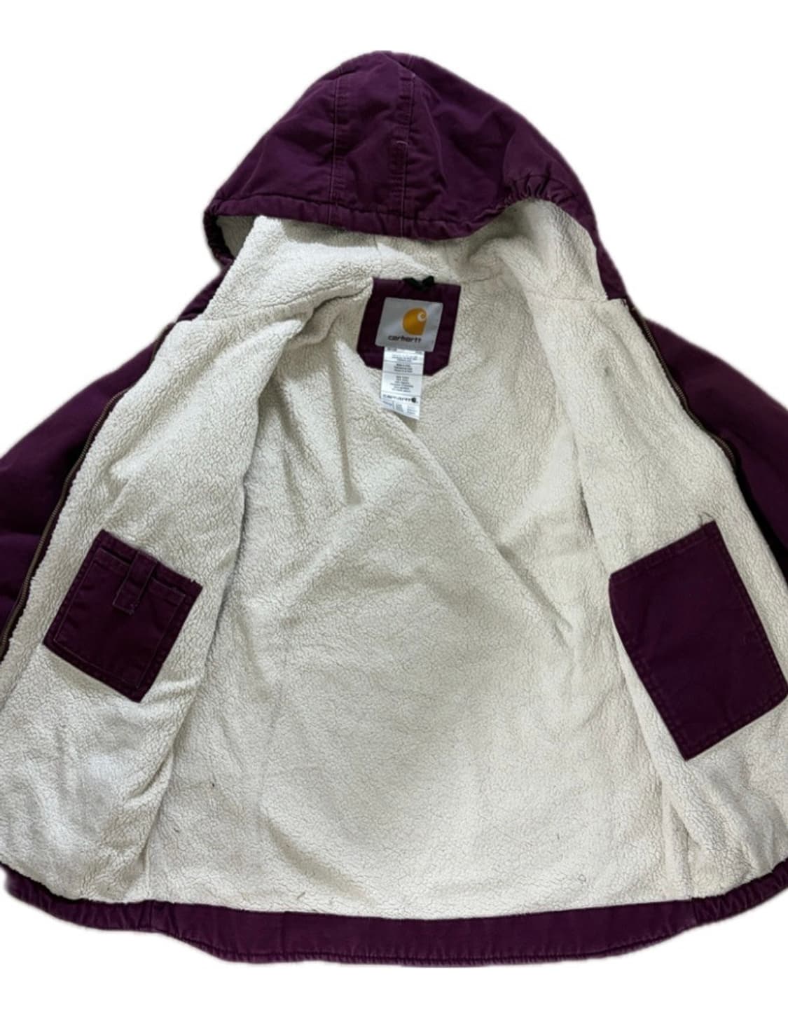 칼하트 샌드스톤 시에라 자켓 와인색 상품이미지4