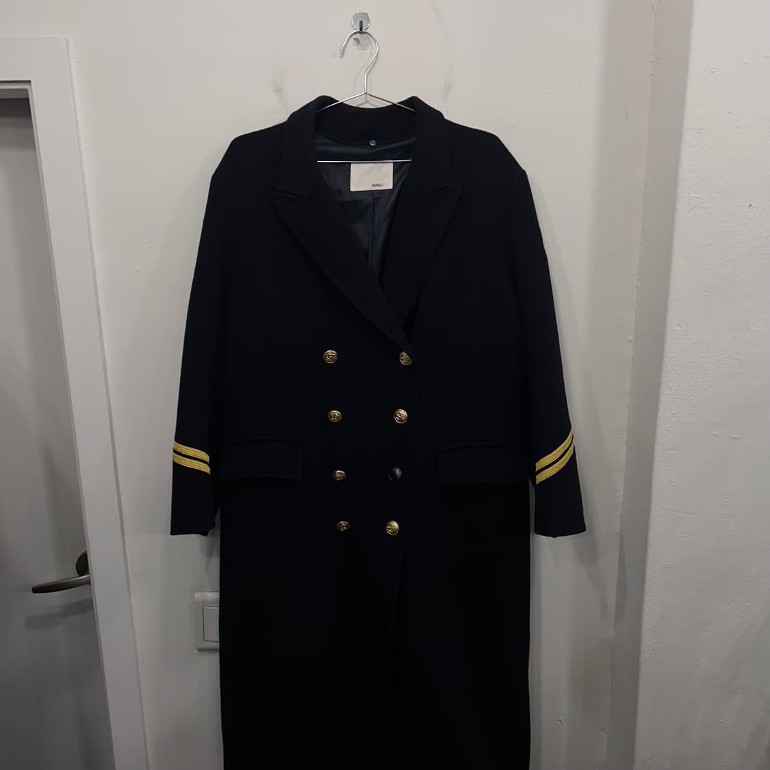 NEROLI36 세일링 네이비 더블버튼 라이닝 코트 상품이미지2