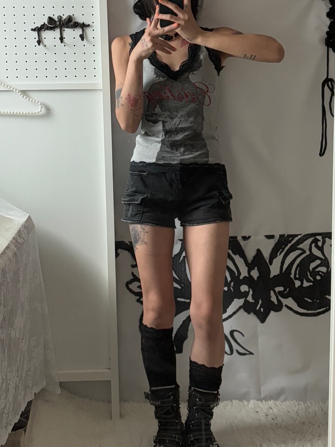 Funky Women's Printed Lace Sleeveless  상품이미지4