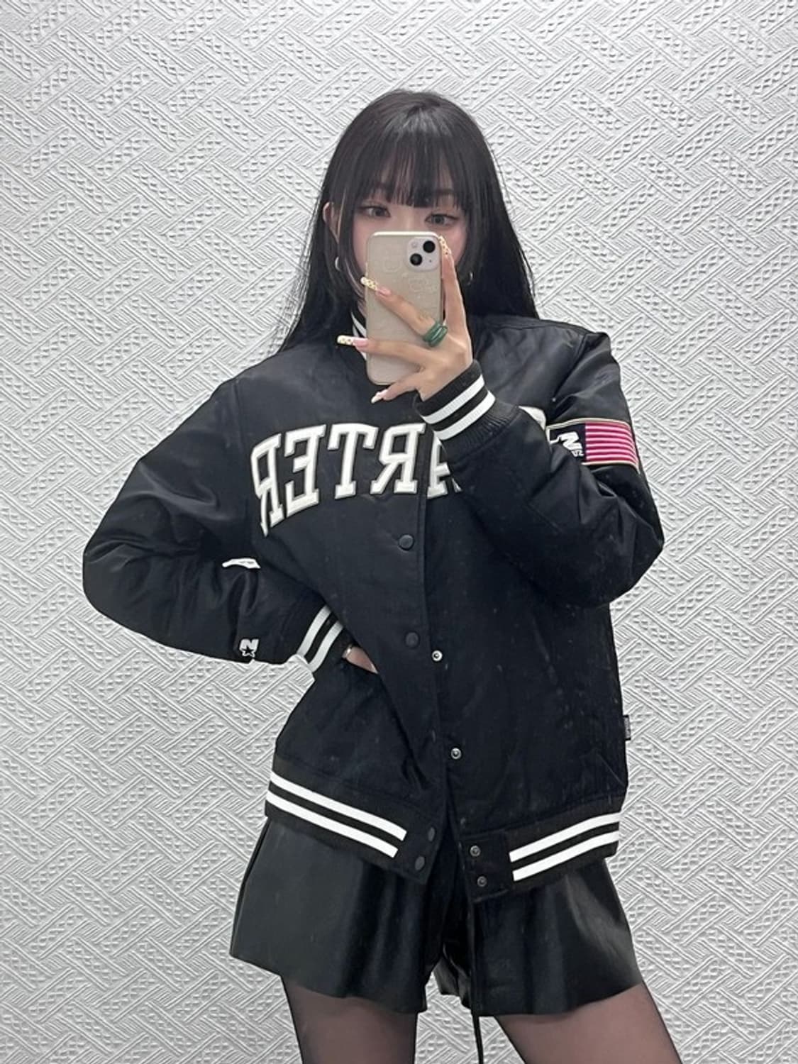 스타터 올드스쿨 레트로 성조기 스타디움 바시티자켓 M C09658 상품이미지2