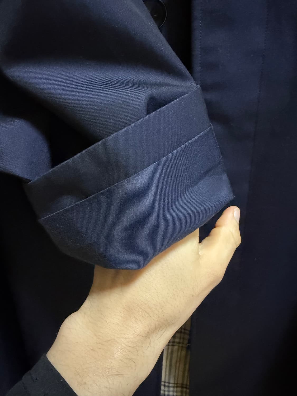 아나토미카 개버딘 싱글 래글런 1 네이비 상품이미지7