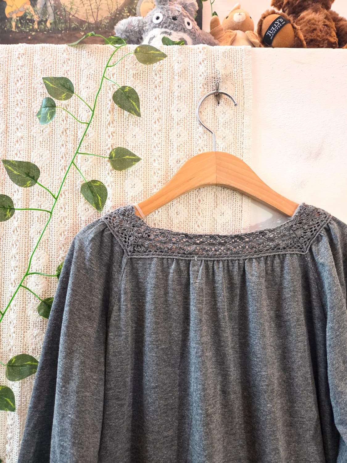 크로쉐 디테일 7부 슬리브 상품이미지5