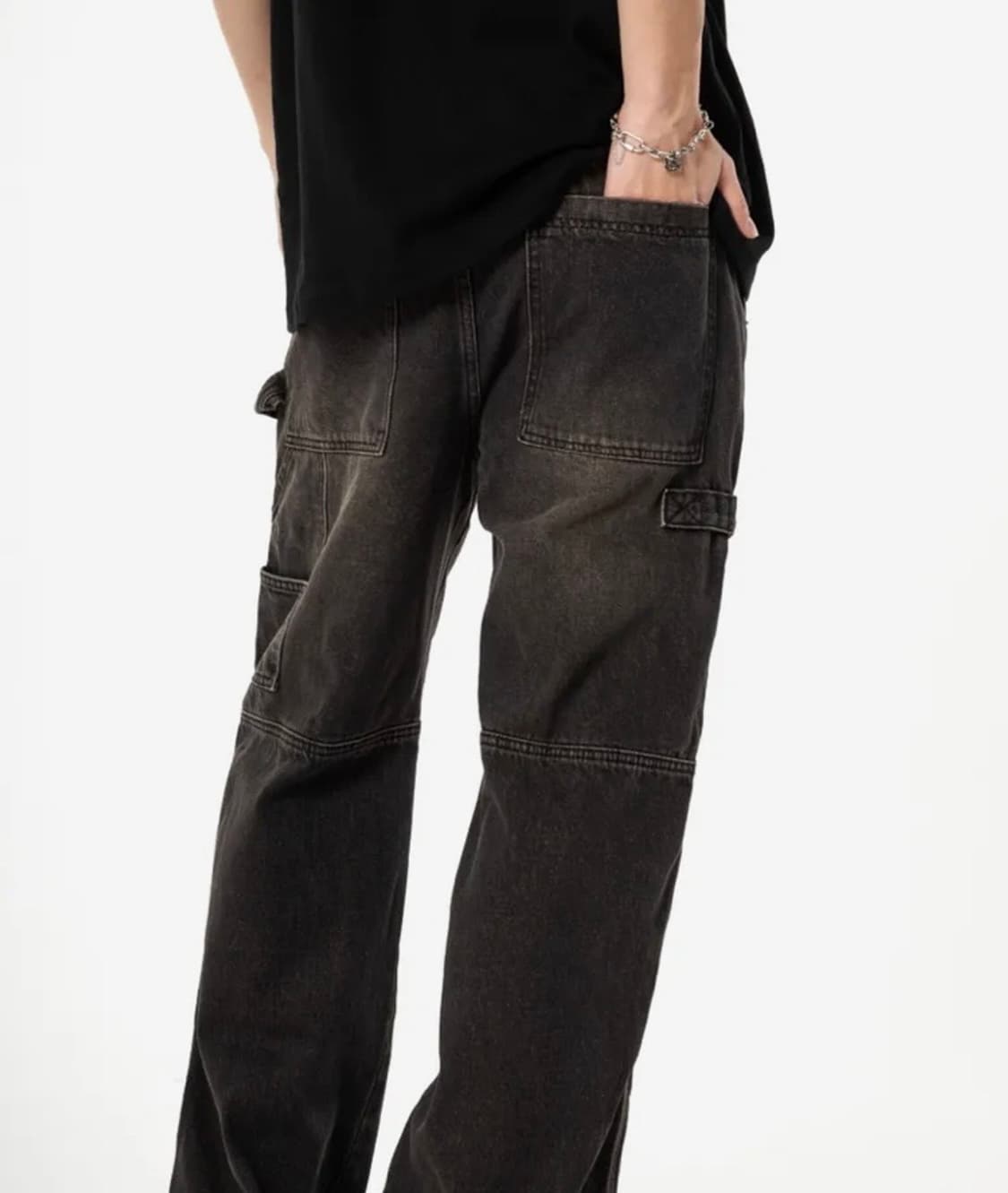 텍스 TEXX TX109 세미 와이드 카펜터 데님(흑청) 상품이미지3