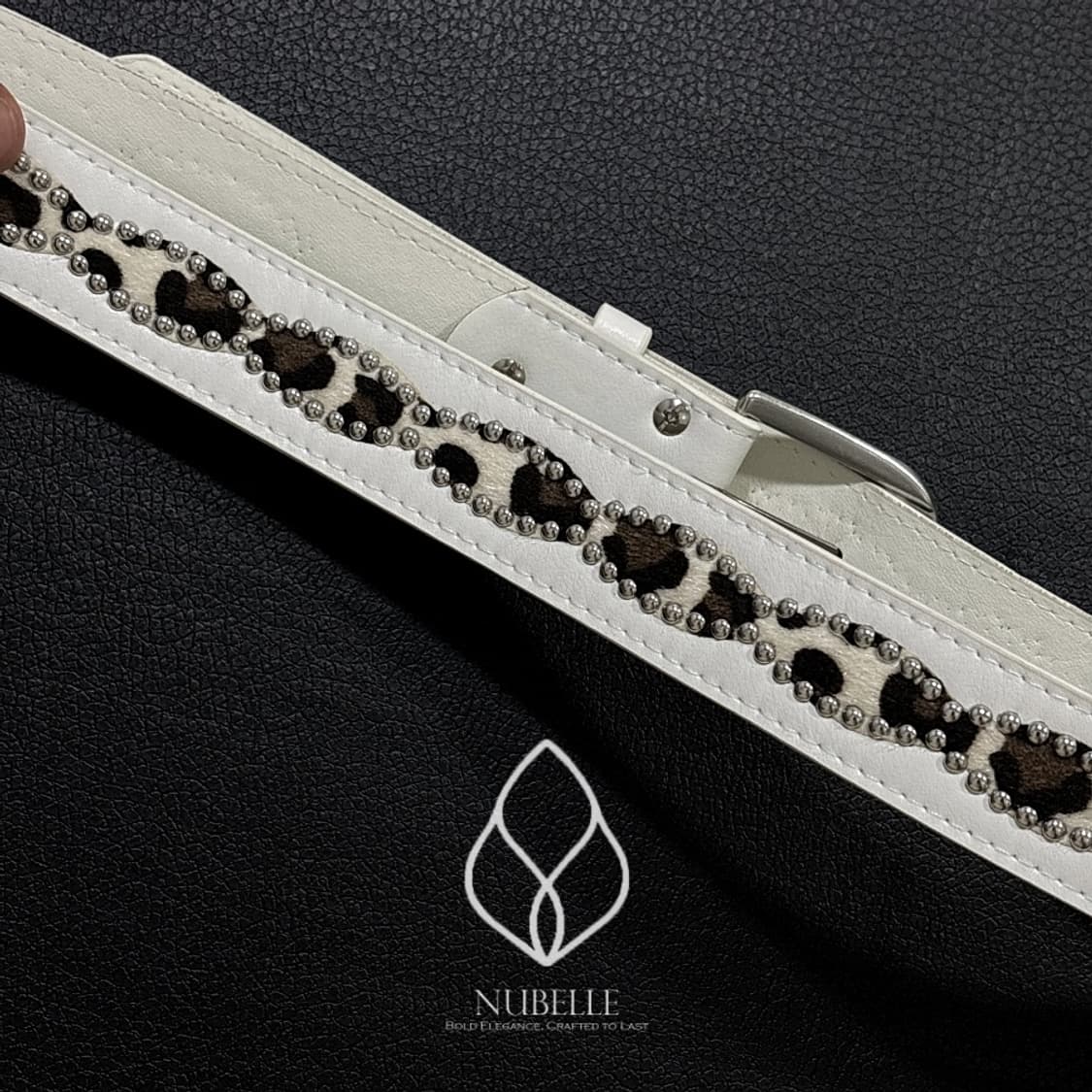 🌗 Leopard stud belt / 호피 스터드 웨스턴 벨트 상품이미지7