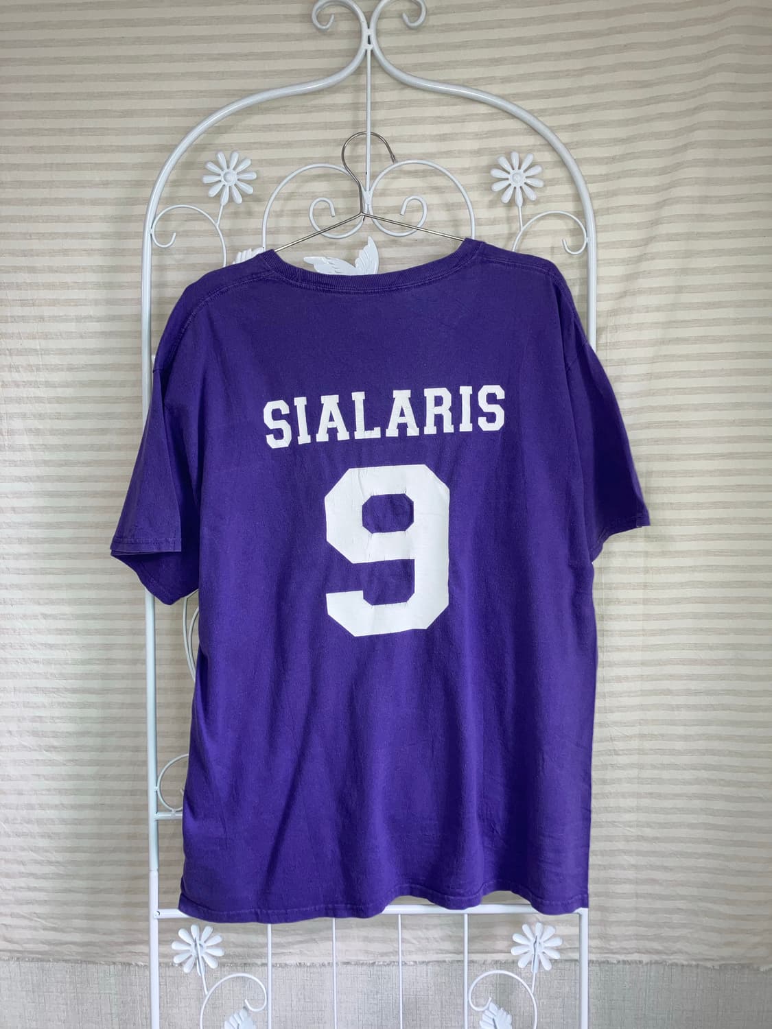 빈티지 퍼플 레터링 반팔 티셔츠 y2k 스트릿 갸루 펑키490   상품이미지2