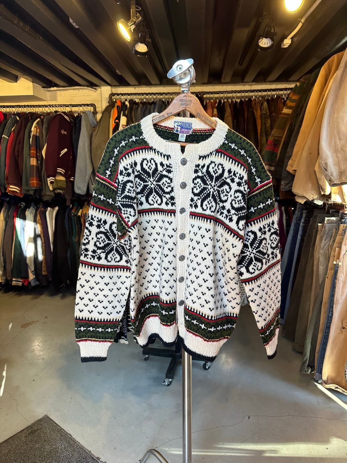 Sundt 핸드 니트 헤비 울 노르웨이 노르딕 스웨터 상품이미지1