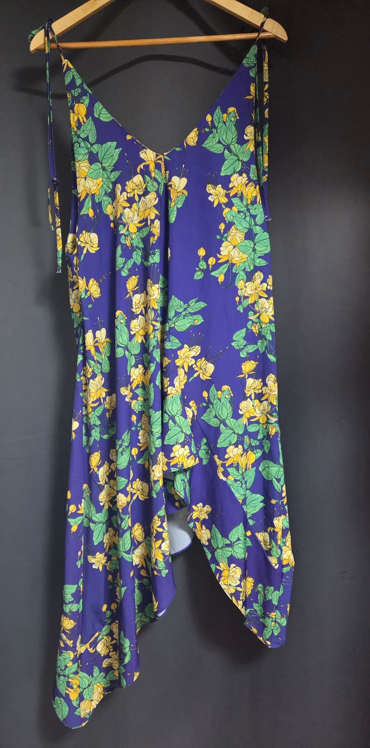 빈티지 플라워 언발란스 원피스 상품이미지2