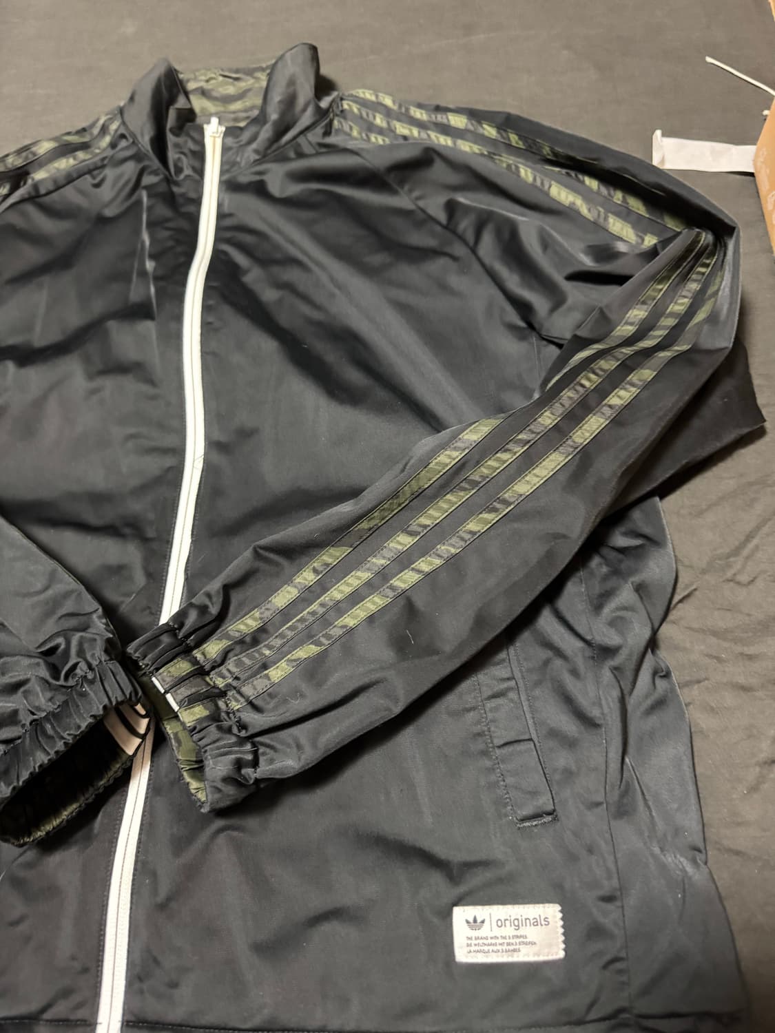정품 아디다스 리버시블 바람막이 3S자켓 지브라 카모 밀리터리 105 상품이미지5