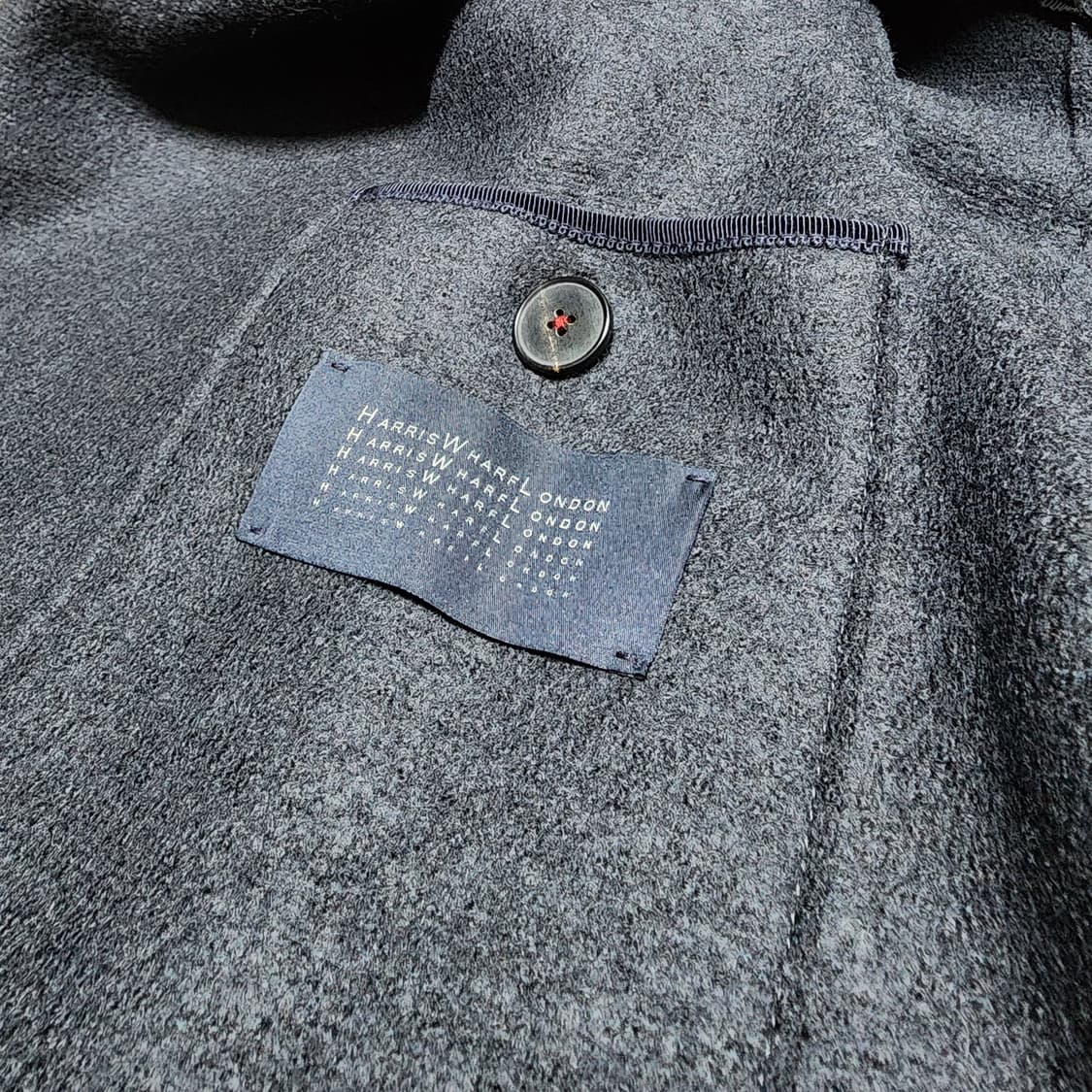 [50] 해리스 워프 런던 / 더블 박시 코트 차콜 그레이 상품이미지6
